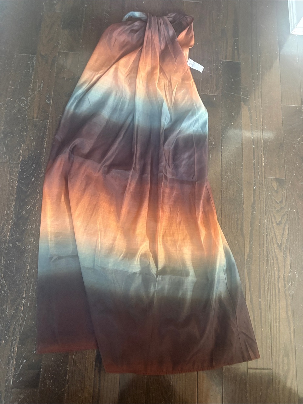 Banana Republic Ombre Maxi Dress in Rust and Teal